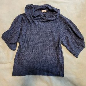 Fashion Bug Blue/Purple Light Knit Cowl Sweater, size XL